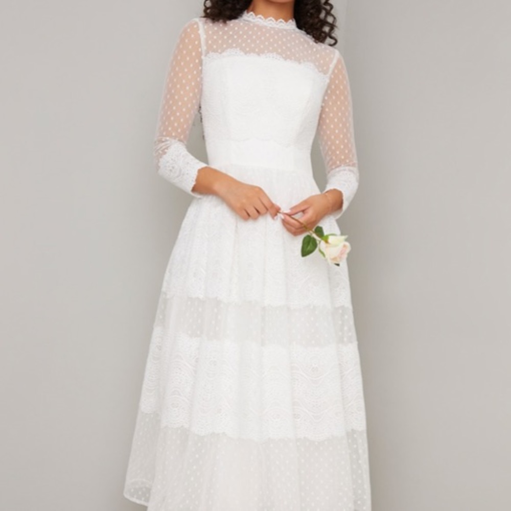 Chi Chi London White Dress- New with Tags